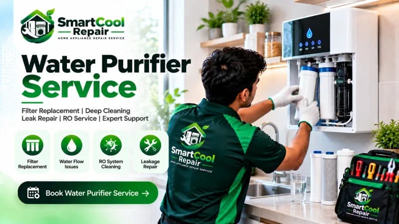 RO water purifier mounted on wall